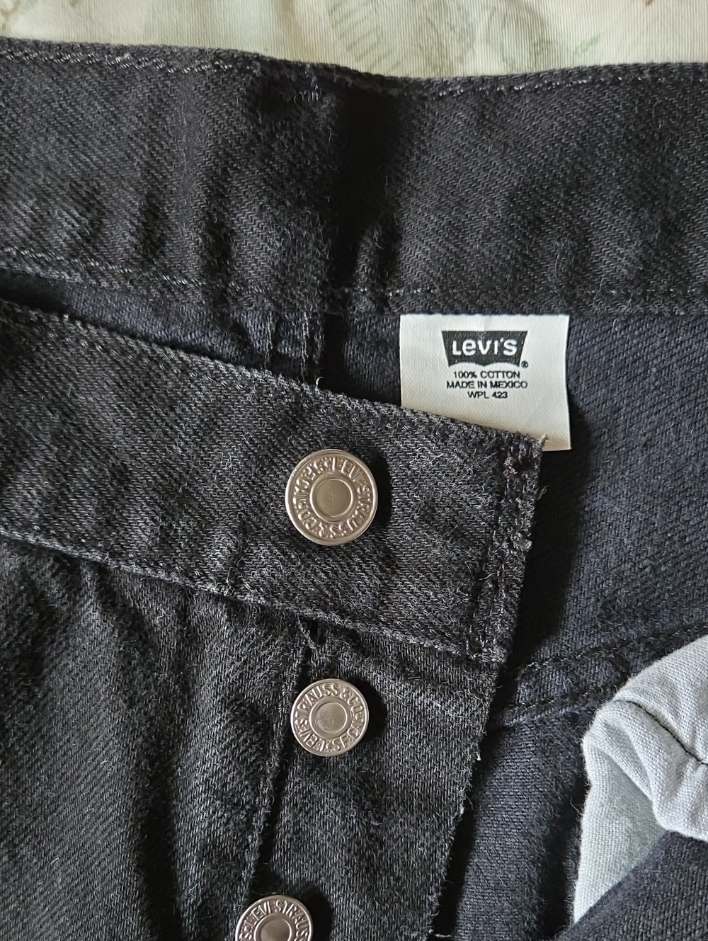 Levi’s Black Denim Jeans – Men’s 34×32 – 100% Cotton